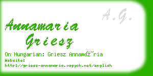 annamaria griesz business card